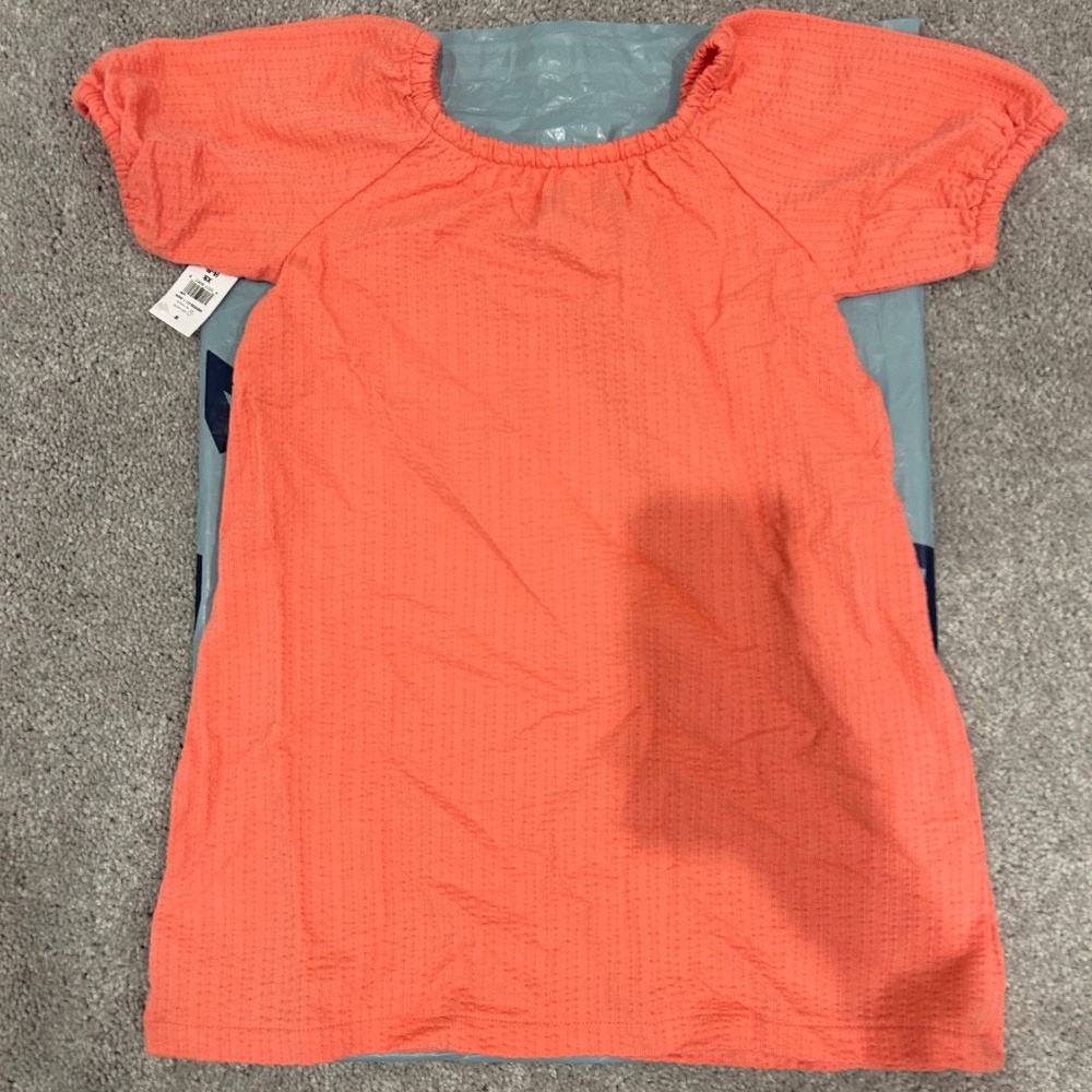 GAP FACTORY Kids Crinkle Cotton Puff Sleeve Dress